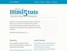 Tablet Screenshot of html5tuts.co.uk